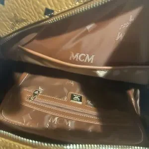 MCM Large Brown Vintage Leather Portable Rucksack Backpack Travel Multipurpose MCM | Bags | Mcm Large Brown Vintage Leather Portable  main image 3